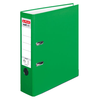 Herlitz Ordner maX.file protect A4 8cm hgn PP-Folienbezug Wechselfenster