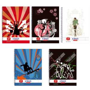 Spiralblock A4 80 Bl. Lin.27 FSC Mix, Rundspirale, ja, 70 g/qm, 80 Bl