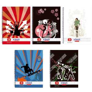 Spiralblock A4 80 Bl. Lin.28 FSC Mix, Rundspirale, ja, 70 g/qm, 80 Bl