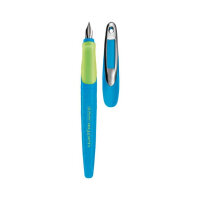 Herlitz Schulfüllhalter my.pen M-Feder blau/neon...