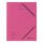 Herlitz Einschlagmappe A4 Karton fuchsia mit Gummizug