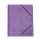Herlitz Einschlagmappe A4 Karton violett mit Gummizug
