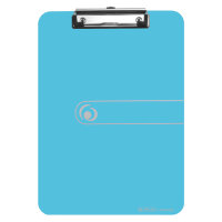 Herlitz Klemmbrett PS A4 transparent blau Klemm-Mechanik