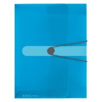 Herlitz Sammelbox A4 PP transparent blau...