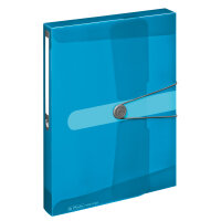 Herlitz Sammelbox A4 PP transparent blau...