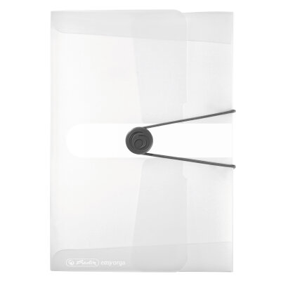 Herlitz Sammelbox A5 PP transparent farblos Rückenbreite 2,5cm, Rückenetikett