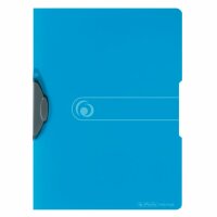 Herlitz Express-Clip A4 PP transparent blau für bis...