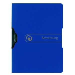 Bewerbungsmappe A4 Express-Clip blau easy orga to go, PP, A4, 30 Blatt