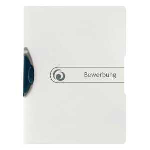Bewerbungsmappe A4 Express-Clip fl PP-Folie 30 Blatt Swing-Mechanik