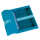 Herlitz Dokumententasche A4 PP tr.blau mit Druckknopfverschluss