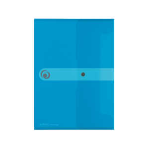 Herlitz Dokumententasche A5 PP tr.bl mit Druckknopfverschluss