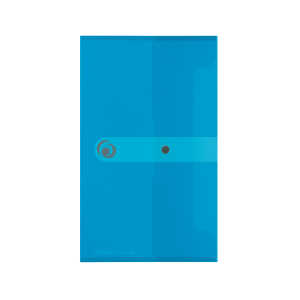 Herlitz Dokumententasche DL PP tr.blau mit Druckknopfverschluss