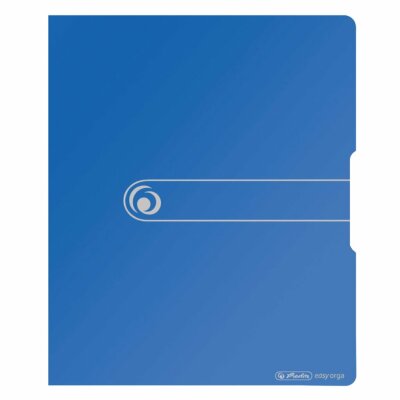 Herlitz Ringbuch A4 PP 2-Ringe 3,8cm Rücken 25mm Füllhöhe opak blau