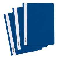 Herlitz Schnellhefter A5 PP blau transparenter Vorderdeckel