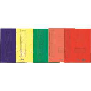 HLZ Schnellhefter Karton A4 farbig sortiert 10er Pack