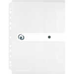 HLZ Dokumententasche PP Druckknopf A4 transp farblos gelocht