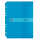 HLZ Dokumententasche PP Druckknopf A4 transp blau gelocht