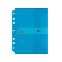 Herlitz Dokutasche PP A5 z.Abh.transp.blau mit...