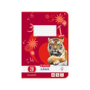 HLZ Schulheft A5 16 Bl Lineatur 28 kariert 5 x 5 mm