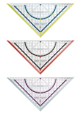 Herlitz Geometriedreieck my.pen 25cm Kunststoff farbig sortiert