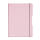 Notizh.flex PP A4,2x40 Bl.kar.lin. rosé,gelocht,Mikroperf. my.book