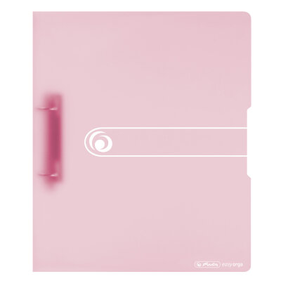 Herlitz Ringbuch A4 PP 2-Ringe 3,8cm Rücken 25mm Füllhöhe transparent rosé