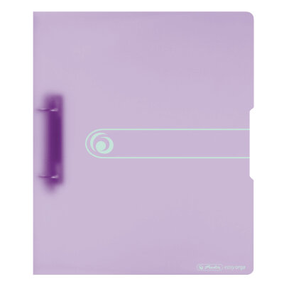 Herlitz Ringbuch A4 PP 2-Ringe 3,8cm Rücken 25mm Füllhöhe transparent flieder