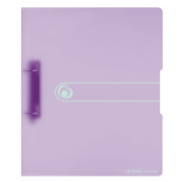 Herlitz Ringbuch A4 PP 2-Ringe 3,8cm Rücken 25mm Füllhöhe transparent flieder