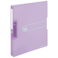 Herlitz Ringbuch A4 PP 2-Ringe 3,8cm Rücken 25mm Füllhöhe transparent flieder