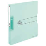 Ringbuch A4 PP 2-Ring 3,8cm Pastell transparent minze...