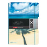 Herlitz Notizh.flex PP A4,2x40 Bl.kar.lin. Palme, gelocht,Mikroperf. my.book