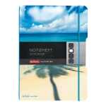 Notizh.flex PP A4,2x40 Bl.kar.lin. Palme,...