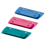 Mini-Taschenlocher Col.Bl. sort., Kunststoff, 0,2 mm/2 Blatt