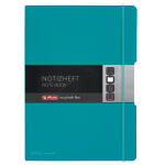 Notizheft Flex PP A4, 2x40 Blatt, Caribbean Turquoise, PP