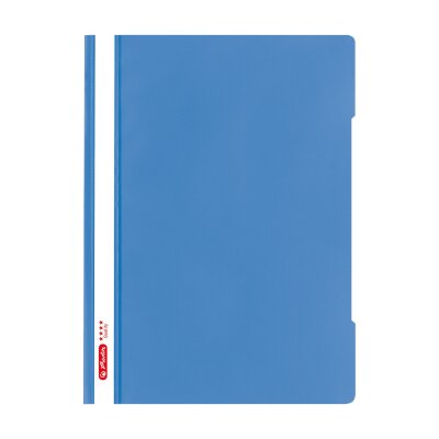 Herlitz Schnellhefter A4 PP Quality balt.bl transparent glasklarer Vorderdeckel