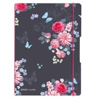 Herlitz Notizh.flex PP A4 2x40li+ka Ladylike Flowers,...