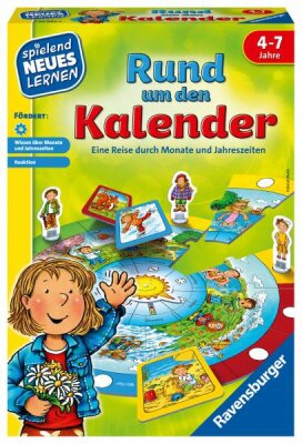 Ravensburger Lernspiel Rund um den Kalender - Eine Reise durch Monate und Jahreszeiten - ab 4 Jahren