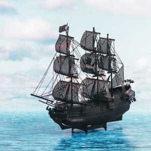 Metal Earth: Premium Series Black Pearl - Black Version
