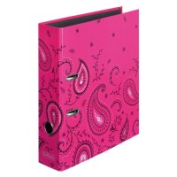 Herlitz Ordner maX.file A4 Paisley White Innenspiegel sw...