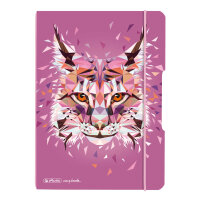 Herlitz Notizheft flex PP A5,40 Blatt,punkt Wild Animals...