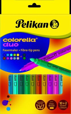 Pelikan Faserschreiber Colorella Duo C407/10+2 in Faltschachtel