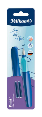 Pelikan Füllhalter Twist P457 M Deep Blue + 2TP/B Blister