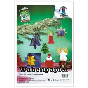 Ursus WABENPAPIER UNI 23x33CM,5BL.SORTIERT
