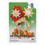 Ursus 3D-WELLPAPPE UNI 260G.23x33CM,10BL.GO+SILB.SORT.