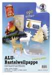 Ursus ALU-BASTELWELLPAPPE 23x33CM,5BL.GOLD+SILBER SORT.