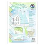 Ursus FOTOKARTON "FROSTY BLUE"300G.A4,9BL.SORTIERT