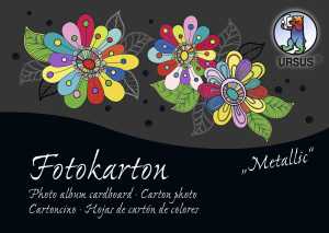 Ursus FOTOKTN"METALLIC".300G.DIN A6,60BL.3F.SORTIER