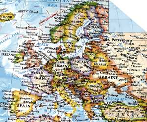 Ursus FOTOKARTON "MAPS"300G.22,7X32,7CM,EUROPA