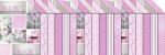 Ursus BASTELBLOCK "PAULINE"ROSA,300G.24x34CM,18BL.