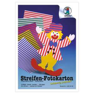 Ursus STREIF.-FOTOKTN.300G.23x33CM,10BL.10F.SORT.